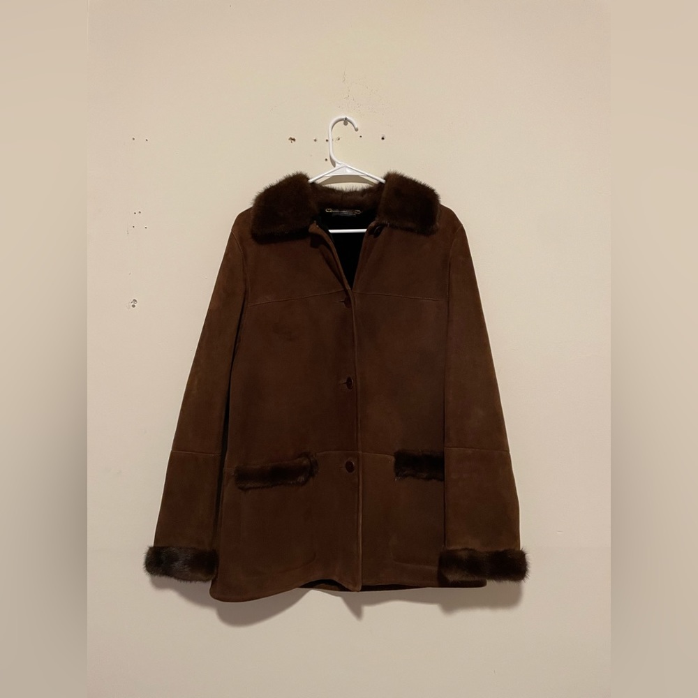Stefania Sarle Genuine shearling Maximilian Brown Vintage Coat